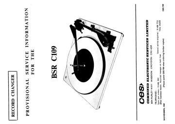 BSR-C109-1969.Turntable preview
