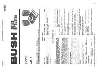 Bush-A1010(BushManual-TP1852)-1974.Gram preview