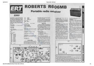 Roberts-R606MB(ERT-2203)-1979.Radio preview