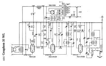 AEG 035WL schematic circuit diagram