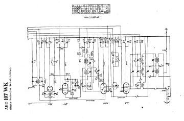 AEG 107WK schematic circuit diagram