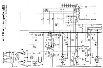 AEG 108WK schematic circuit diagram