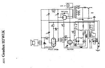 AEG 112WLK schematic circuit diagram