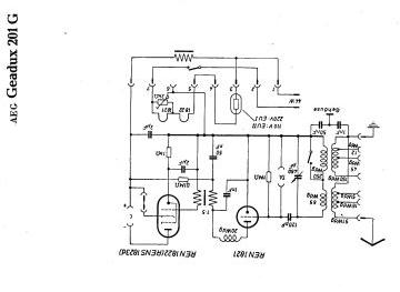 AEG 201G schematic circuit diagram