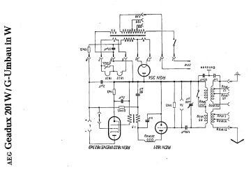 AEG 201WG schematic circuit diagram