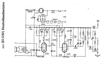 AEG 215GWL schematic circuit diagram