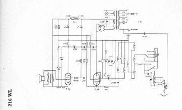 AEG 216WL schematic circuit diagram
