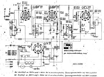 AEG 29GW schematic circuit diagram