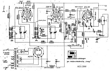 AEG 29W schematic circuit diagram