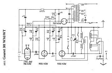 AEG 301WM schematic circuit diagram