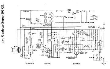 AEG 303GL schematic circuit diagram