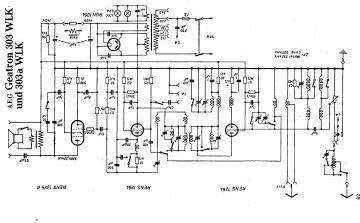AEG 303AWLK schematic circuit diagram
