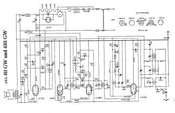 AEG 4311GW schematic circuit diagram