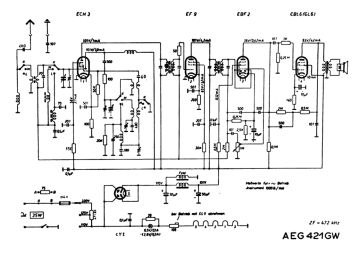 AEG 421GW schematic circuit diagram