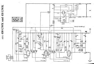 AEG 430GWK schematic circuit diagram