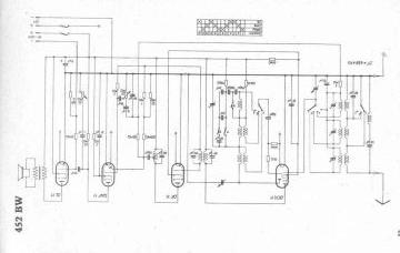 AEG 452BW schematic circuit diagram