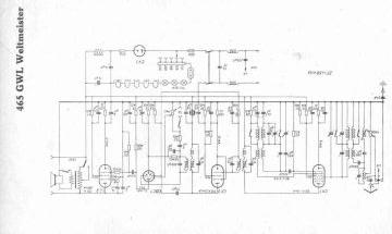 AEG 465GWL schematic circuit diagram
