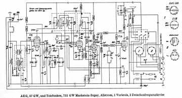 AEG 57GW schematic circuit diagram