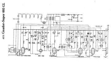 AEG 605GL schematic circuit diagram