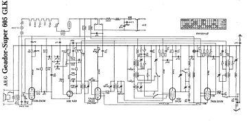 AEG 605GLK schematic circuit diagram
