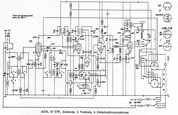 AEG 67GW schematic circuit diagram