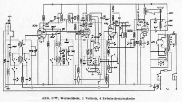 AEG 67W schematic circuit diagram
