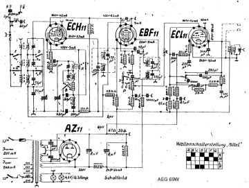 AEG 69W schematic circuit diagram