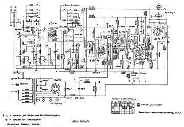 AEG 700WK schematic circuit diagram