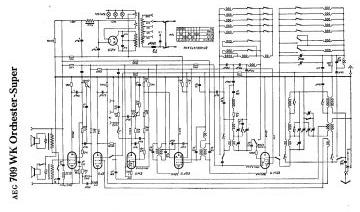 AEG 709WK schematic circuit diagram