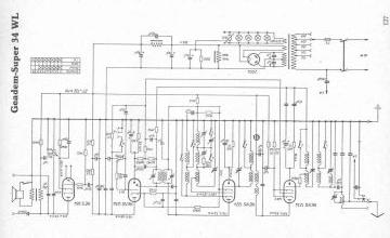 AEG 34WL schematic circuit diagram