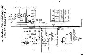 AEG 1CW schematic circuit diagram