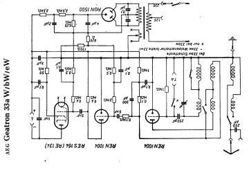 AEG 33AW schematic circuit diagram