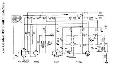 AEG 33G1 schematic circuit diagram