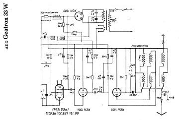 AEG 33W schematic circuit diagram