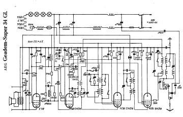 AEG 34GL schematic circuit diagram