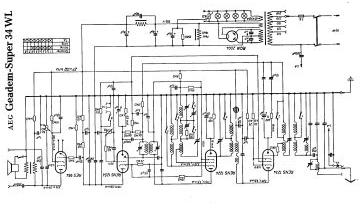 AEG 34WL schematic circuit diagram