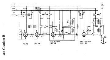 AEG B schematic circuit diagram