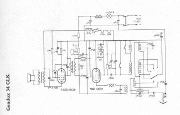 AEG 34GLK schematic circuit diagram