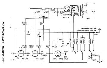 AEG 33AW schematic circuit diagram