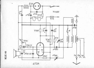 AEG KLE46 schematic circuit diagram
