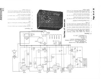 Addison 63 schematic circuit diagram