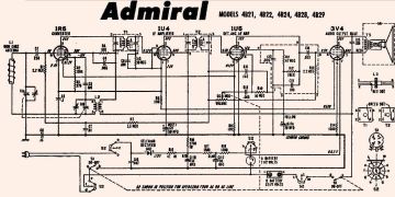 Admiral 4B29 schematic circuit diagram