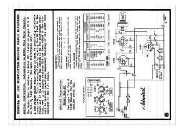 Admiral 5B1A schematic circuit diagram