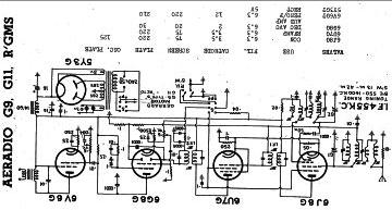 Aeradio P37 schematic circuit diagram