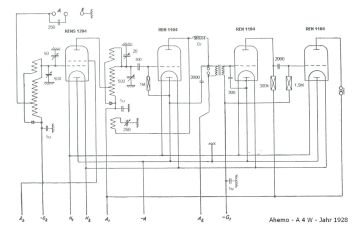 Ahemo A4W schematic circuit diagram