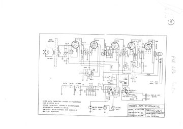 Pye 6P6 schematic circuit diagram