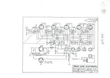 Pye 6P8 schematic circuit diagram