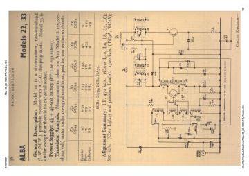 Alba 22 schematic circuit diagram