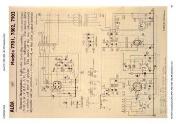 Alba 7701 schematic circuit diagram
