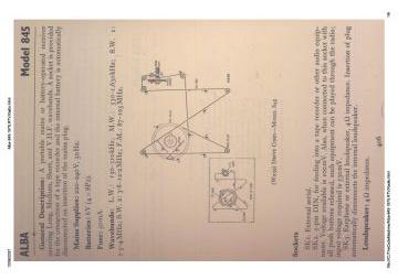 Alba 845 schematic circuit diagram